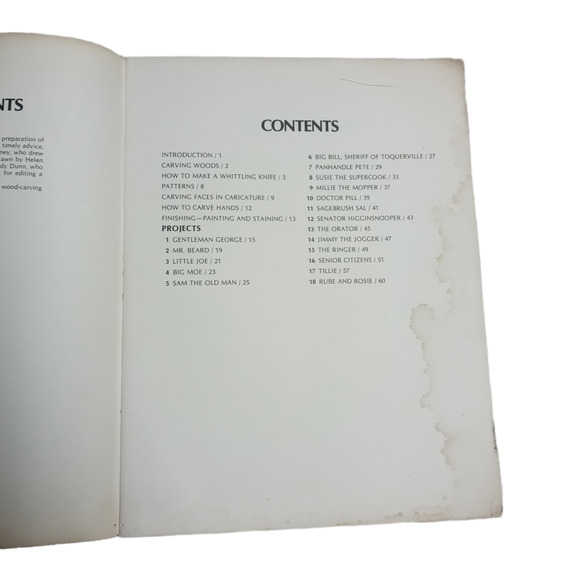 Carving Country Characters Step by Step Instructions Craft Book for 18 Projects - Picture 2 of 11